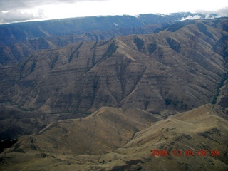 64 6n5. aerial - Washington, Idaho, Oregon flight - Snake River canyon - Hells Canyon