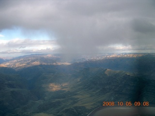 80 6n5. aerial - Washington, Idaho, Oregon flight - Snake River canyon