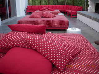 umbrella outside Mondrian Hotel room