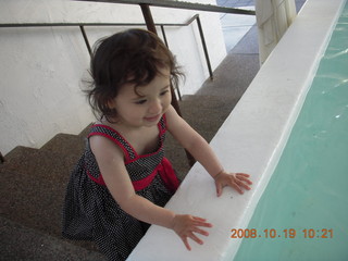 Abigail at Mondrian Hotel fountain pool