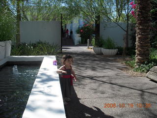 Abigail at Mondrian Hotel fountain pool