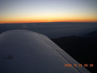 aerial sunrise north of Phoenix