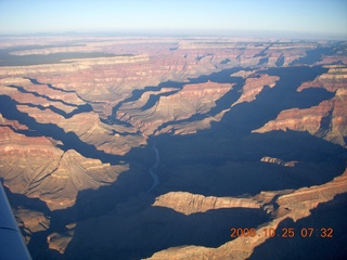 28 6nr. aerial - Grand Canyon just after sunrise