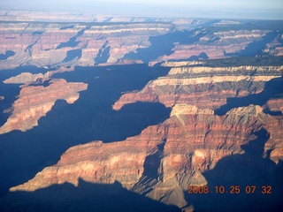 31 6nr. aerial - Grand Canyon just after sunrise