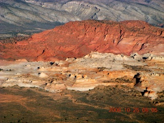 aerial - Navajo Mountain from north of Grand Canyon