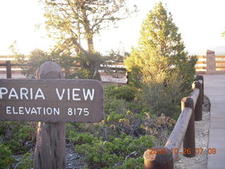 Bryce Canyon - Paria viewpoint sign