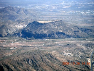 aerial - triangular mesa north of Phoenix
