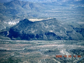 375 6ns. aerial - triangular mesa north of Phoenix