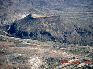 aerial - triangular mesa north of Phoenix