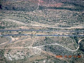 aerial - I-17 totally stopped - traffic artery infarction