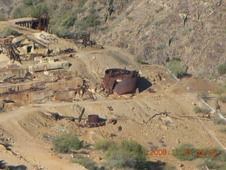 60 6p1. Bagdad run - old mine building from above