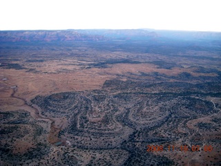 13 6pf. aerial - pre-dawn Cottenwood-Clarkdale area