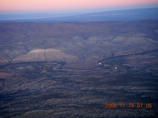 19 6pf. aerial - pre-dawn Verde River (blurry)