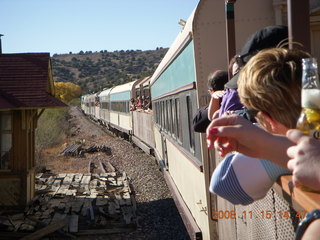 Verde Canyon Railroad - train at Perkinsville station