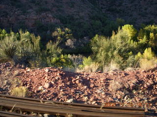 Verde Canyon Railroad - parallel rail and machines