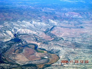 34 6pp. aerial - Cottonwood and Verde River canyon