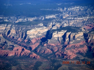 aerial - Sedona red rocks