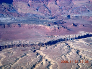 78 6pp. aerial - Grand Canyon - east end, Marble Canyon Airport (L41)