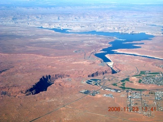 83 6pp. aerial - Grand Canyon - east end, Glen Canyon dam near Page