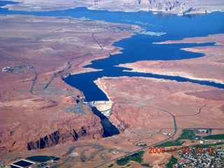 84 6pp. aerial - Grand Canyon - east end, Glen Canyon dam near Page
