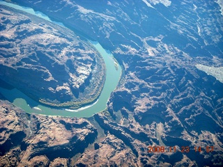 aerial - Canyonlands - Colorado River (looking for picnic tables)