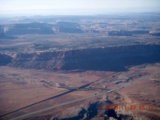aerial - Canyonlands area - intersection of 191 and 313