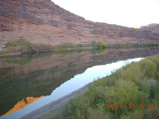 view from new Colorado River bridge in Moab