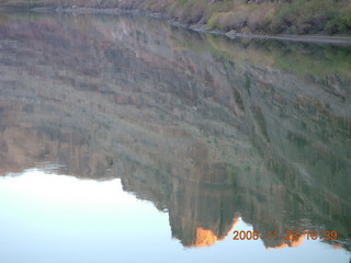 view from new Colorado River bridge in Moab (reflection)