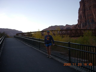 296 6pp. Adam and new Colorado River bridge in Moab