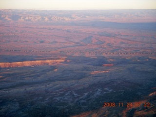 aerial - Utah east of Canyonlands