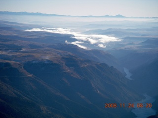51 6pq. aerial - Black Canyon of the Gunnison - Blue Mesa reservoir