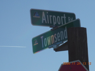 242 6pq. Airport Road sign for Montrose Airport (MTJ)