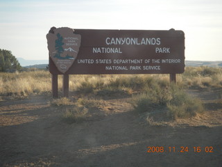 314 6pq. Canyonlands sign