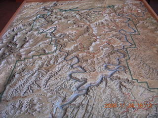 319 6pq. canyonlands relief map in visitor center