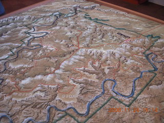 canyonlands relief map in visitor center