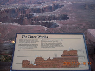 canyonlands relief map in visitor center