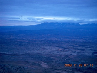 aerial - Canyonlands, cloudy dawn