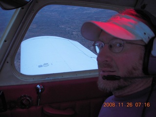 4 6ps. aerial - Canyonlands, cloudy dawn, Adam flying N4372J