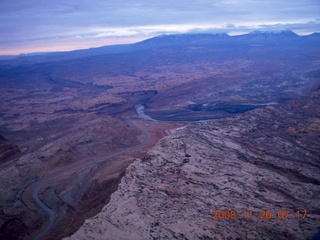 5 6ps. aerial - Canyonlands, cloudy dawn