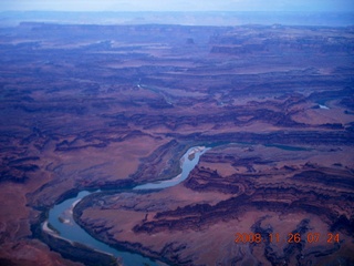 16 6ps. aerial - Canyonlands, cloudy dawn