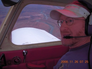 17 6ps. aerial - Canyonlands, cloudy dawn - Adam flying N4372J