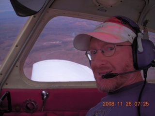 aerial - Canyonlands, cloudy dawn - Adam flying N4372J