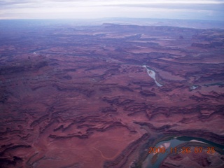 19 6ps. aerial - Canyonlands, cloudy dawn