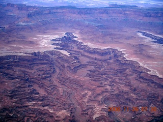 26 6ps. aerial - Canyonlands, cloudy dawn