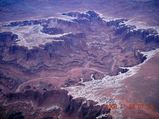 30 6ps. aerial - Canyonlands, cloudy dawn