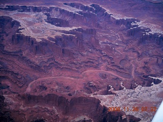 31 6ps. aerial - Canyonlands, cloudy dawn