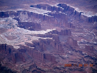 32 6ps. aerial - Canyonlands, cloudy dawn
