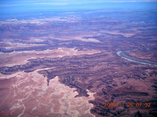 33 6ps. aerial - Canyonlands, cloudy dawn