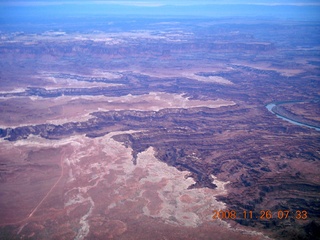 34 6ps. aerial - Canyonlands, cloudy dawn