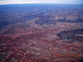 42 6ps. aerial - Canyonlands, cloudy dawn